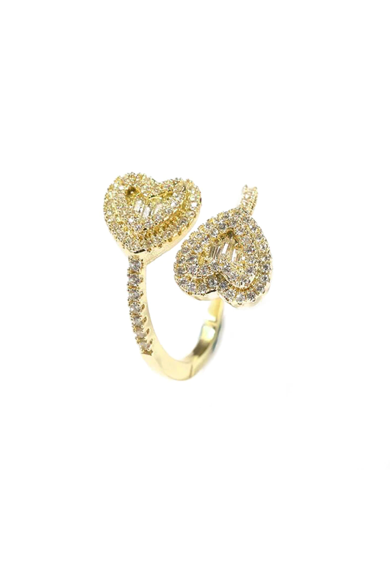 LUXIIVA® DEBBY HEARTSPARK RING- THIN(Ready to Ship)