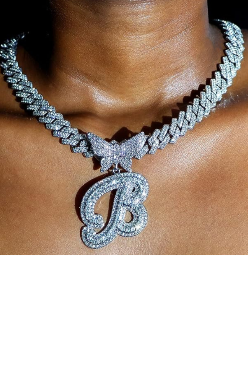 LUXIIVA® BUTTERFLY INITIAL PENDANT(Ready to Ship)