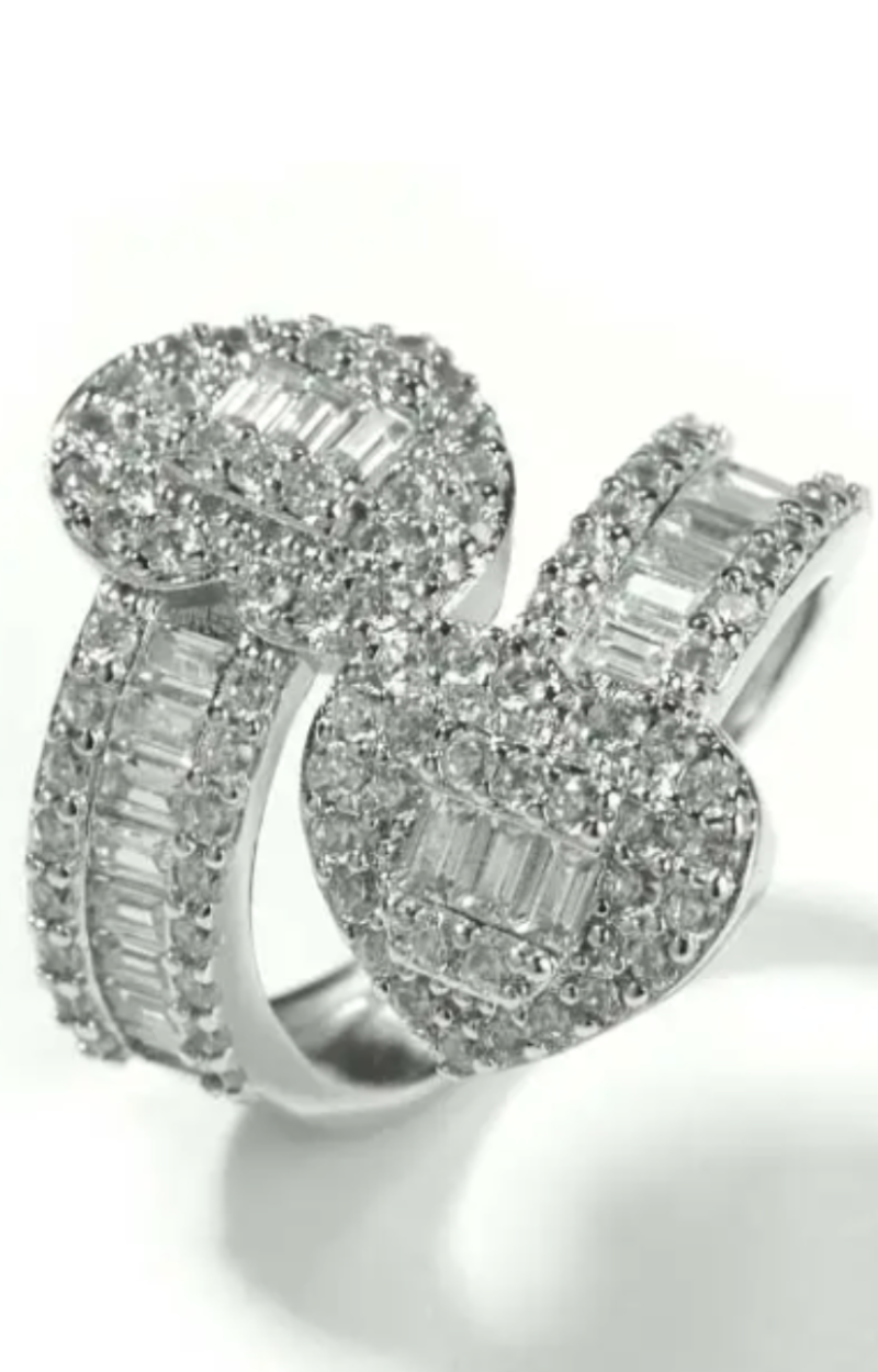DOUBLE HEARTS RING(Ready to Ship)