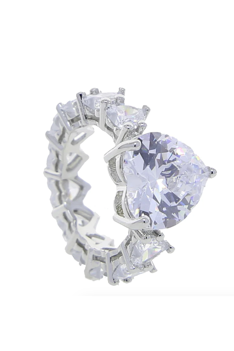 LUXIIVA® JENNIFER HEART CZ RINGS(Ready to Ship)