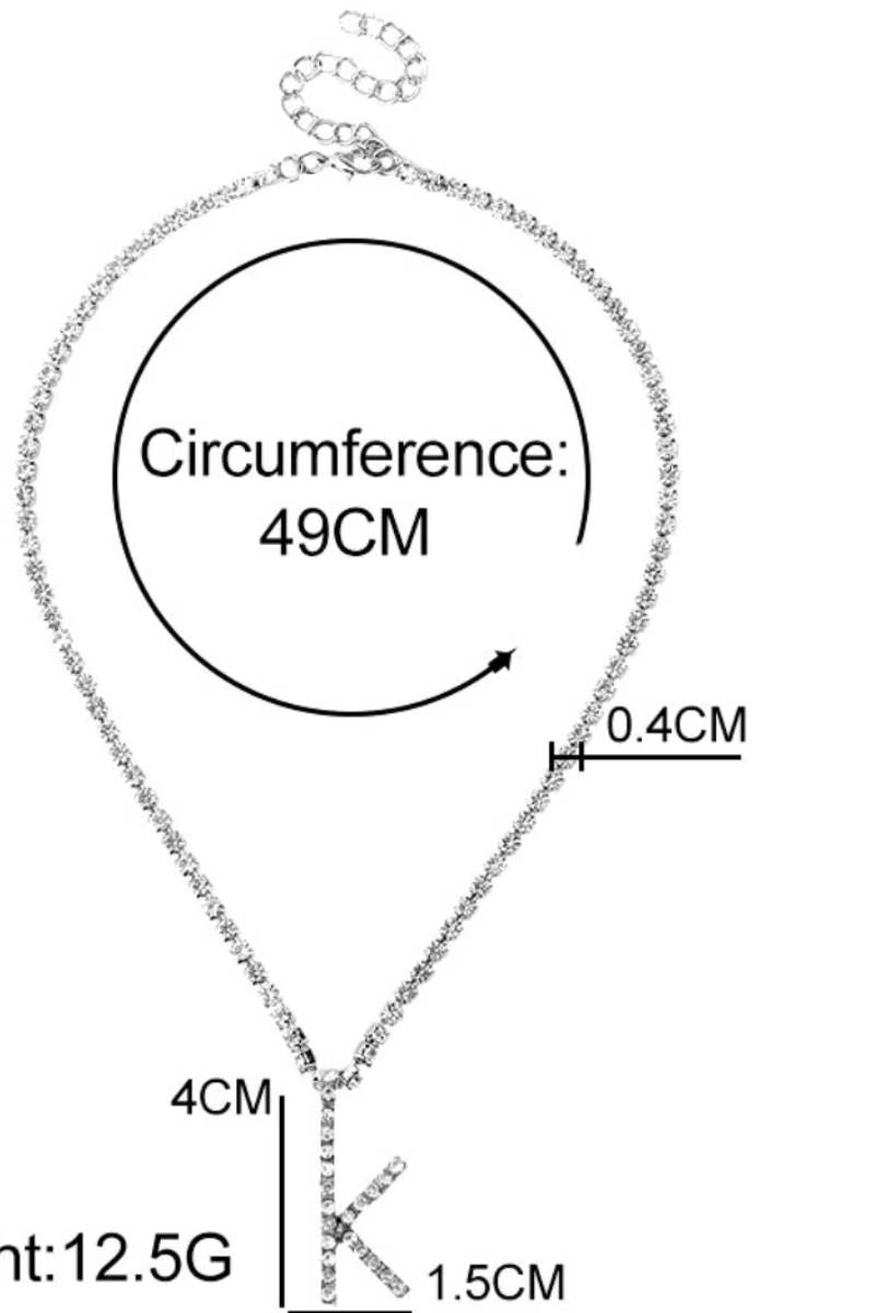 LUXIIVA® IRENE CUBAN INITIAL NECKLACE STACK(Ready to Ship)