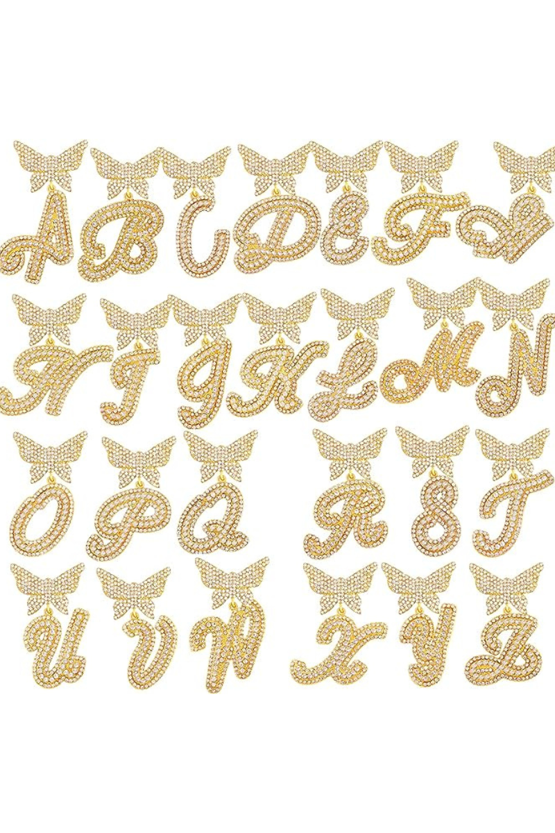 LUXIIVA Butterfly Initial Pendant - additional view 15 of necklace