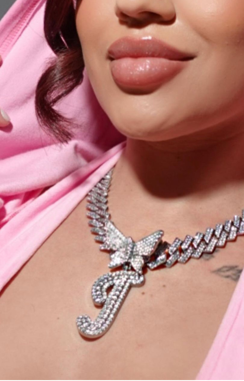 LUXIIVA® BUTTERFLY INITIAL PENDANT(Ready to Ship)