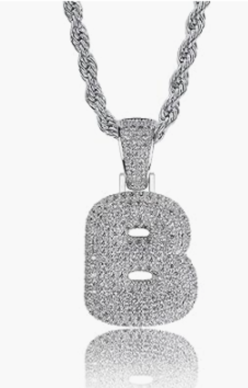 BUBBLE LETTER NECKLACE-(Ready to Ship)