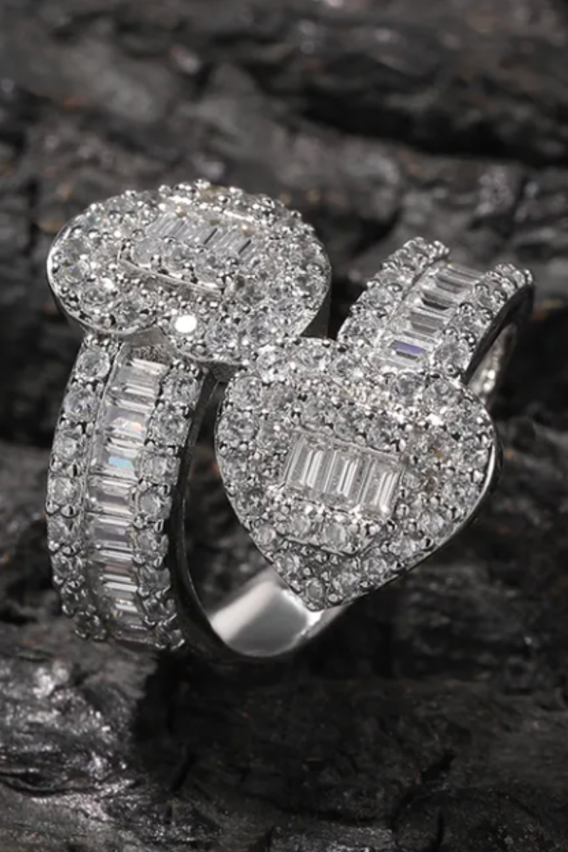 DOUBLE HEARTS RING(Ready to Ship)