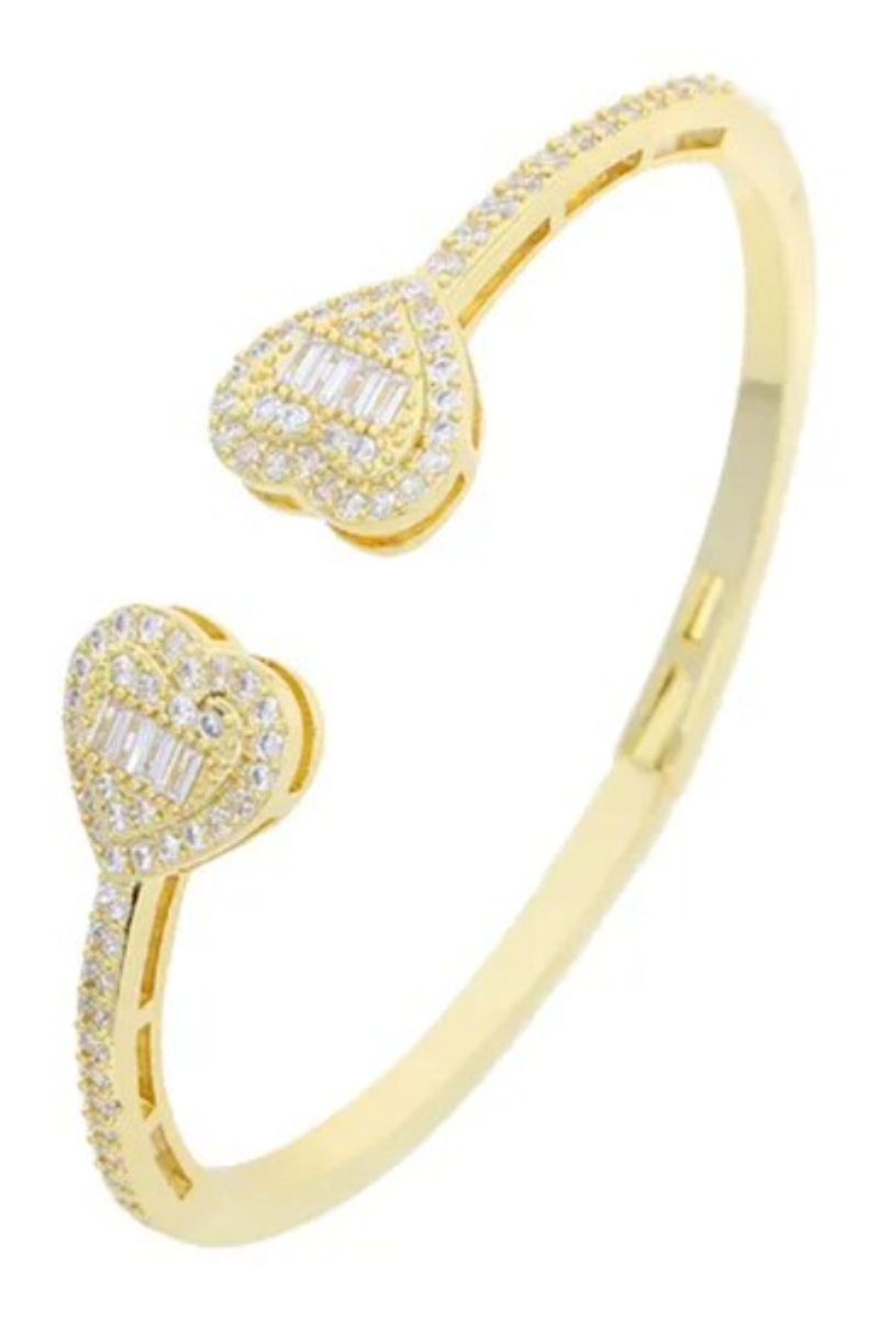 LUXIIVA® OPEN HEART BANGLE (Ready to Ship)