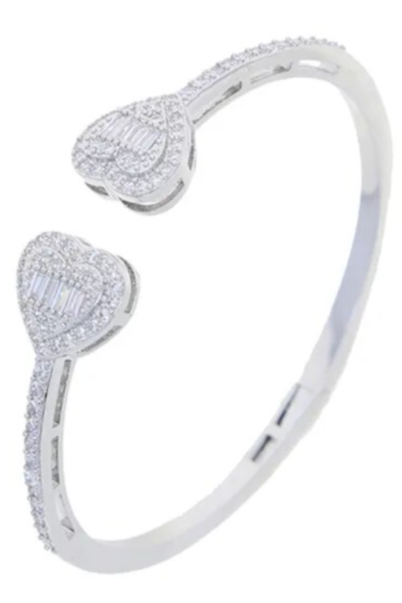 LUXIIVA® OPEN HEART BANGLE (Ready to Ship)