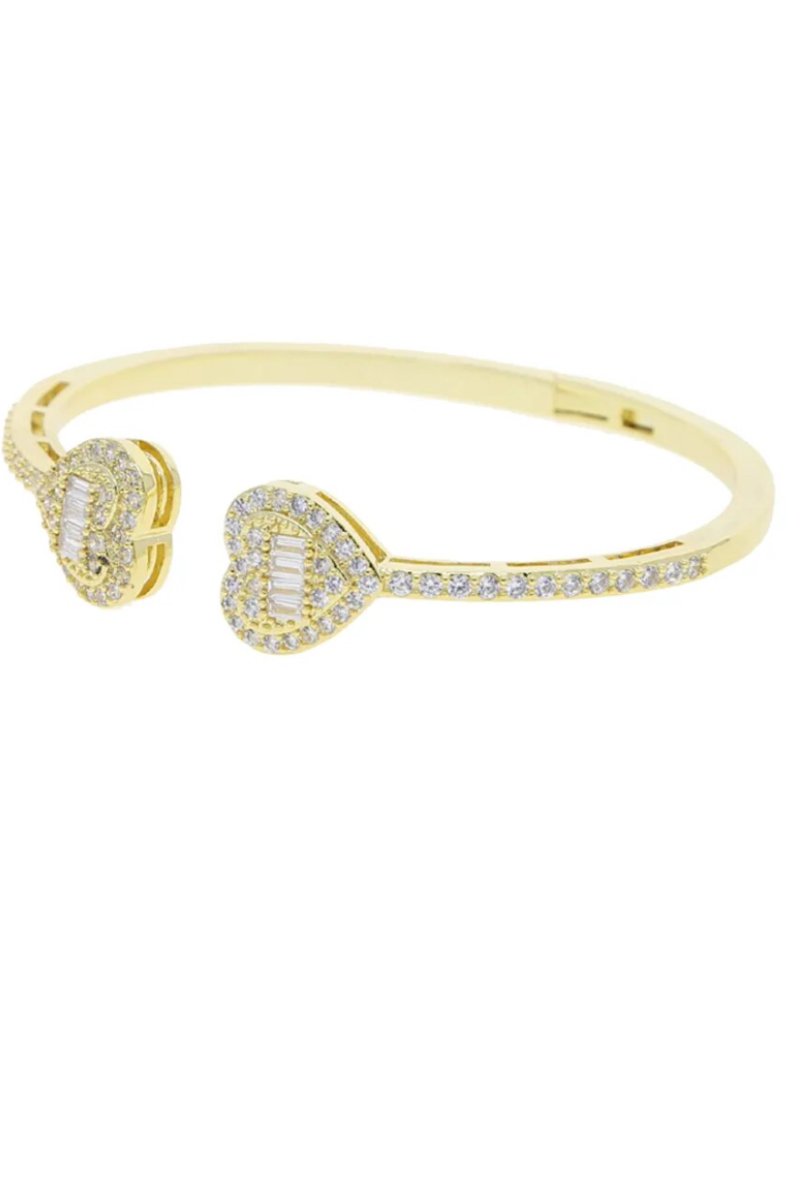 LUXIIVA® OPEN HEART BANGLE (Ready to Ship)
