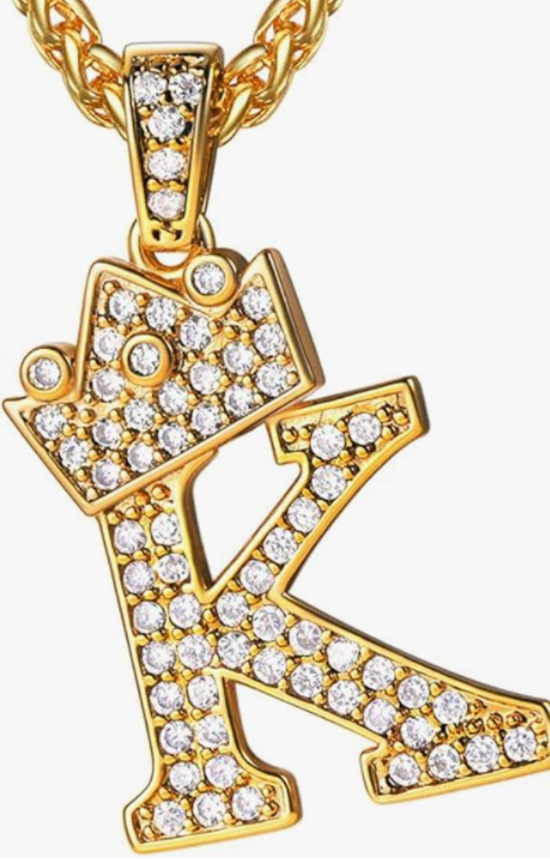ROYAL CROWN INITIAL NECKLACE(Ready to Ship)