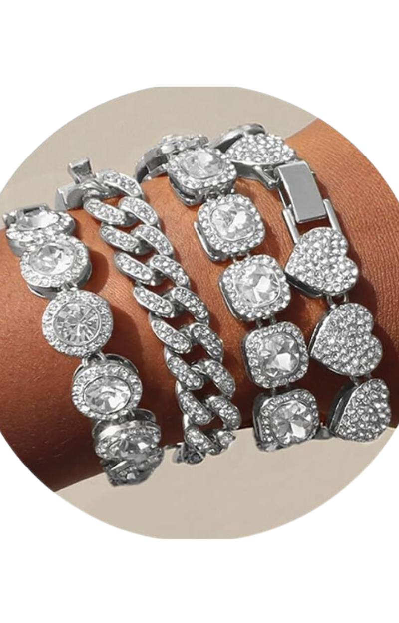 LUXIIVA® 4 PCS MEGAN BRACELET STACK (Ready to Ship)-$6.25/Count