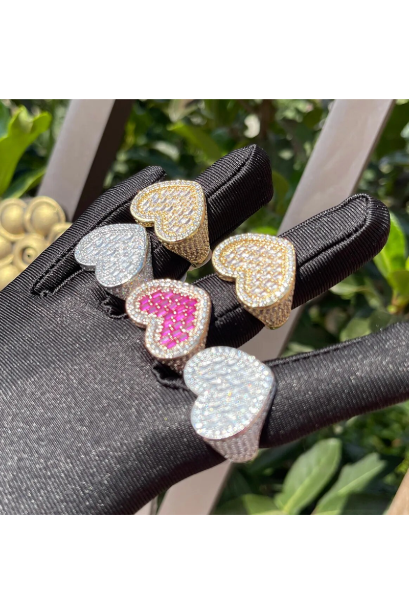 LUXIIVA® FINA HEART CZ RING- PINK(Ready to Ship)