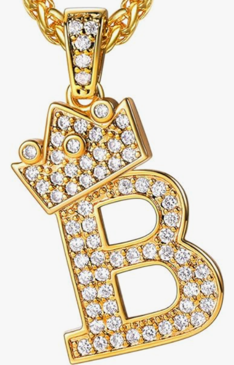ROYAL CROWN INITIAL NECKLACE(Ready to Ship)