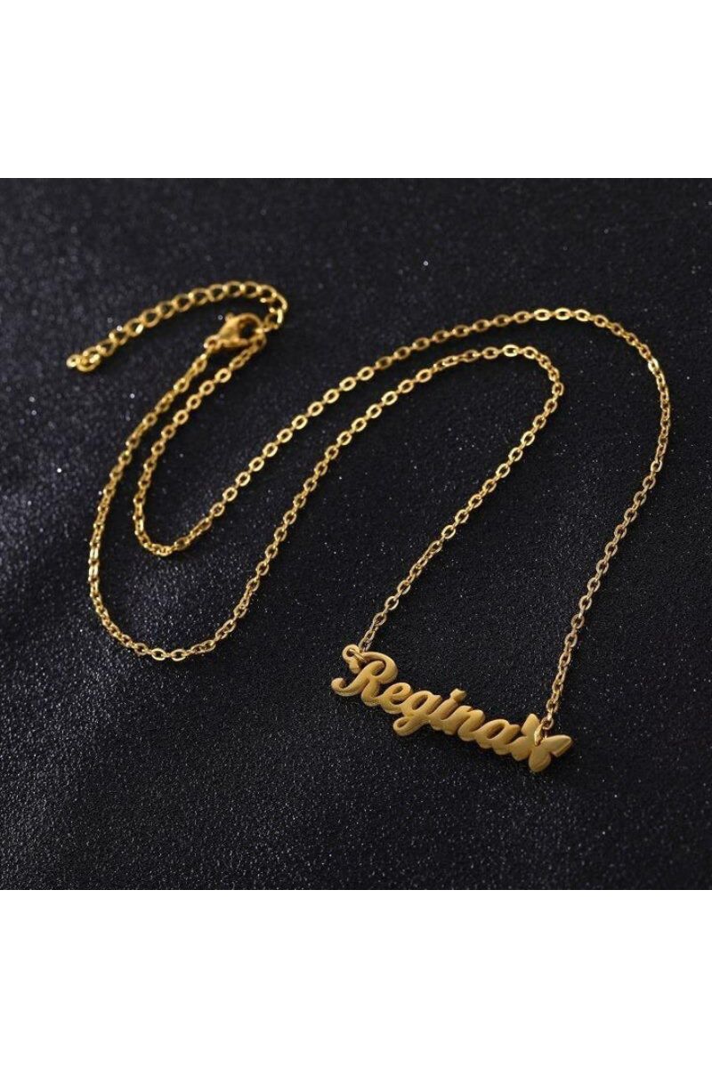 LUXIIVA® LOUISE BUTTERFLY NAME NECKLACE