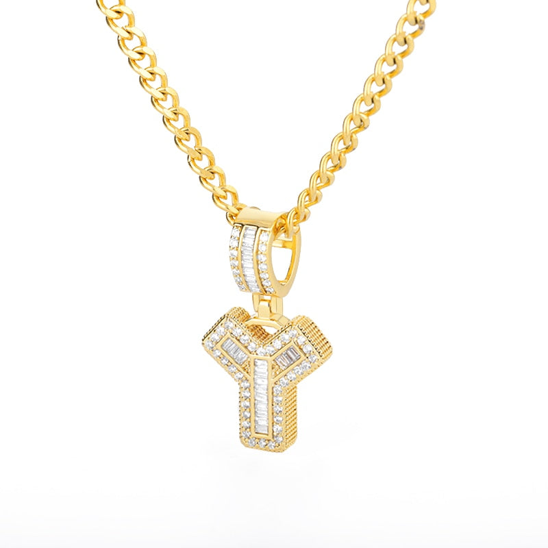 LUXIIVA® BUBBLE BLING INITIAL NECKLACE (Ready to Ship)