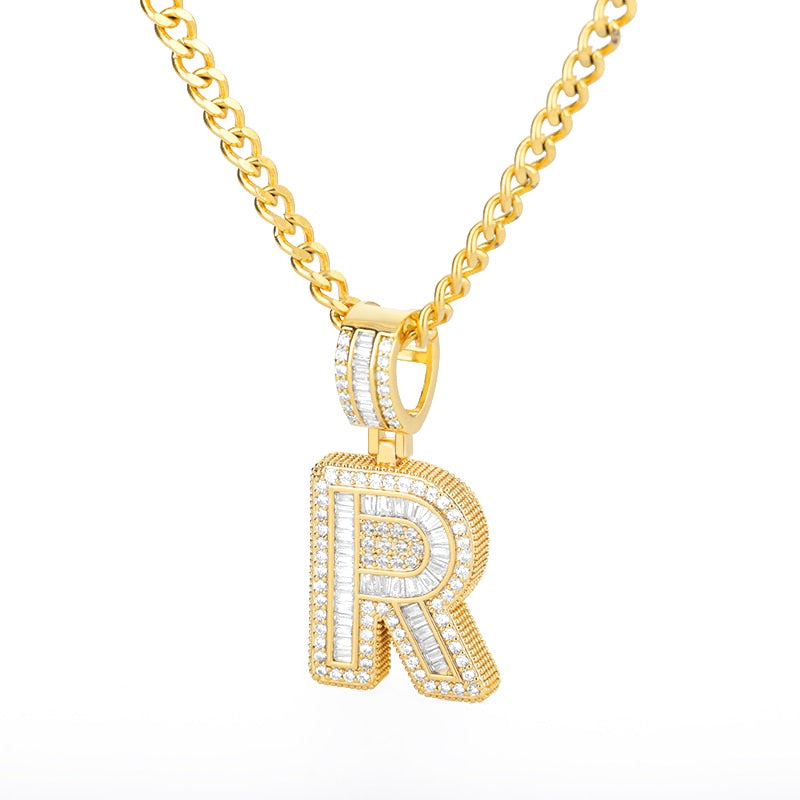 LUXIIVA® BUBBLE BLING INITIAL NECKLACE (Ready to Ship)