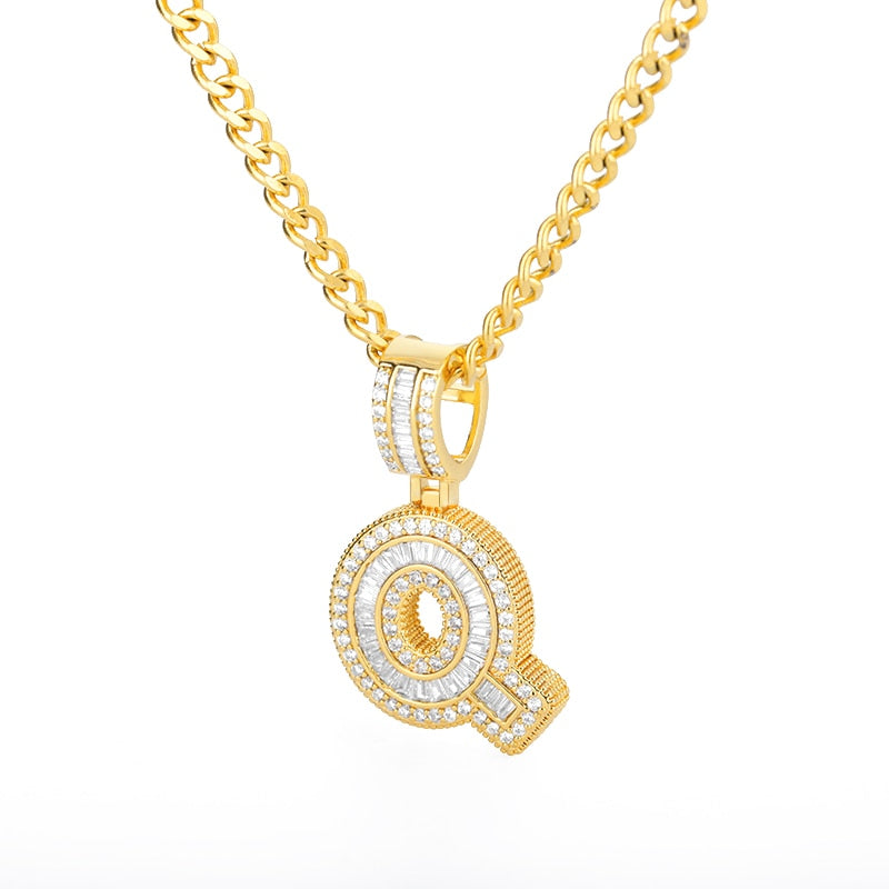 LUXIIVA® BUBBLE BLING INITIAL NECKLACE (Ready to Ship)