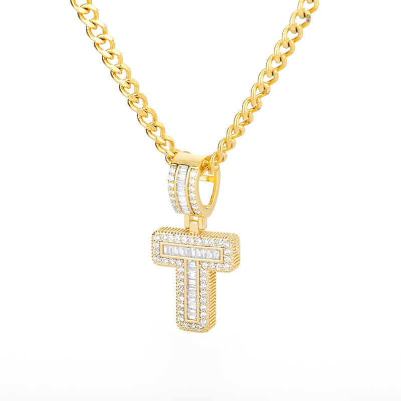 LUXIIVA® BUBBLE BLING INITIAL NECKLACE (Ready to Ship)