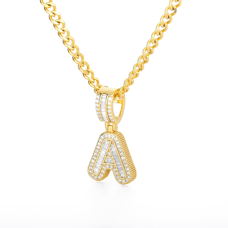 LUXIIVA® BUBBLE BLING INITIAL NECKLACE (Ready to Ship)