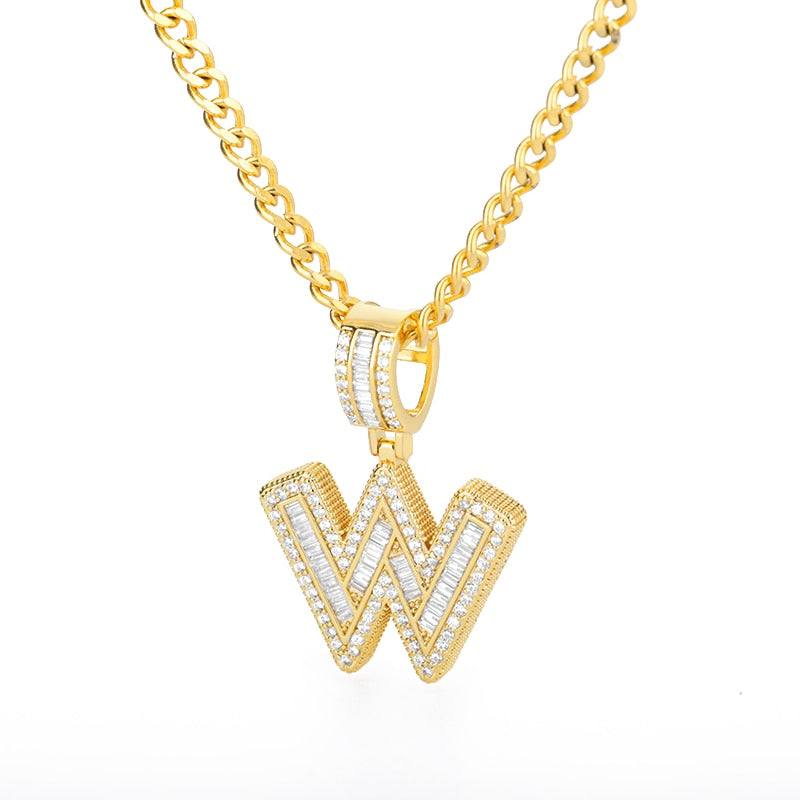 LUXIIVA® BUBBLE BLING INITIAL NECKLACE (Ready to Ship)