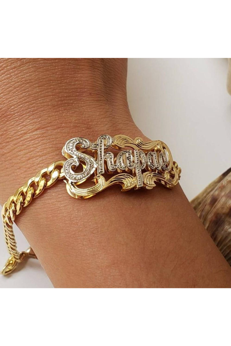 LUXIIVA® 3D NAMEPLATE CUSTOM BRACELET