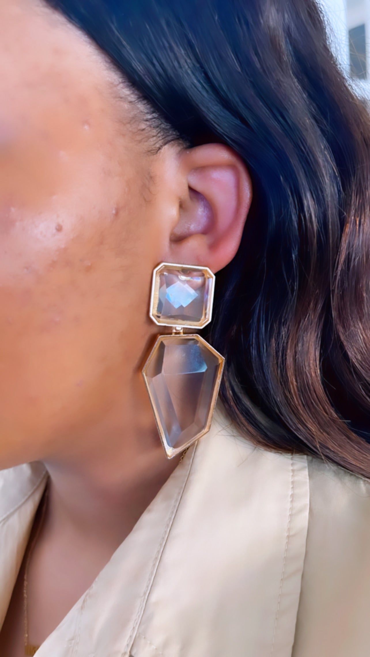 LUXIIVA® CRYSTAL DROP EARRING(Ready to Ship)