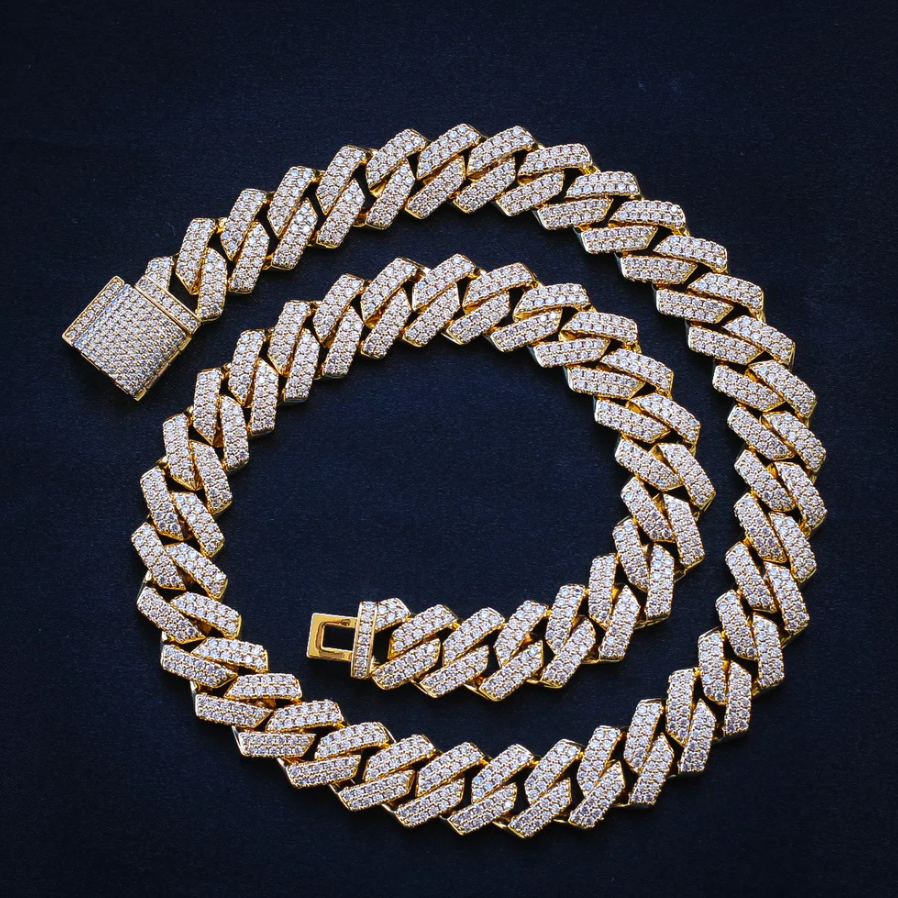 13MM CUBAN LINK NECKLACE-(Ready to Ship)