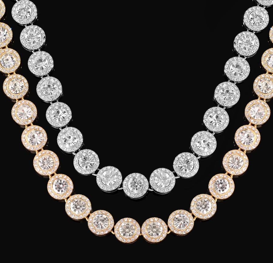 2 PCS TATIANA TENNIS NECKLACE & BRACELET SET(Ready to Ship)