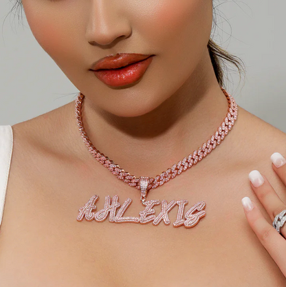 DELUX CURSIVE CUSTOM NAME NECKLACE