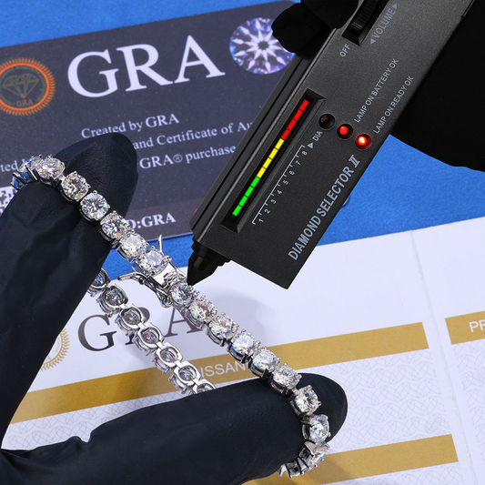 LUXIIVA® MOISSANITE CIRCLE TENNIS BRACELET (Ready to Ship)