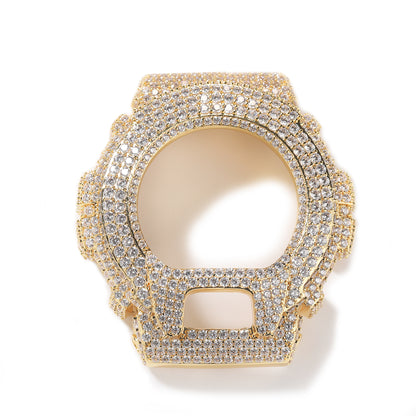 LUXIIVA® Moissanite Iced-Out Bezel — fits Casio DW-6900