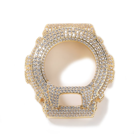 LUXIIVA® Moissanite Iced-Out Bezel — fits Casio DW-6900