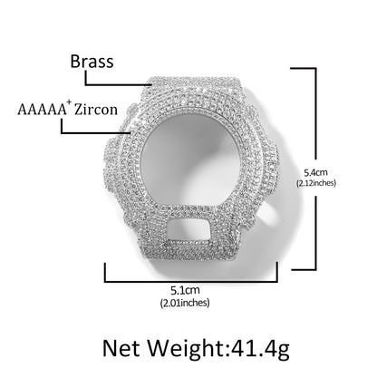LUXIIVA® Moissanite Iced-Out Bezel — fits Casio DW-6900