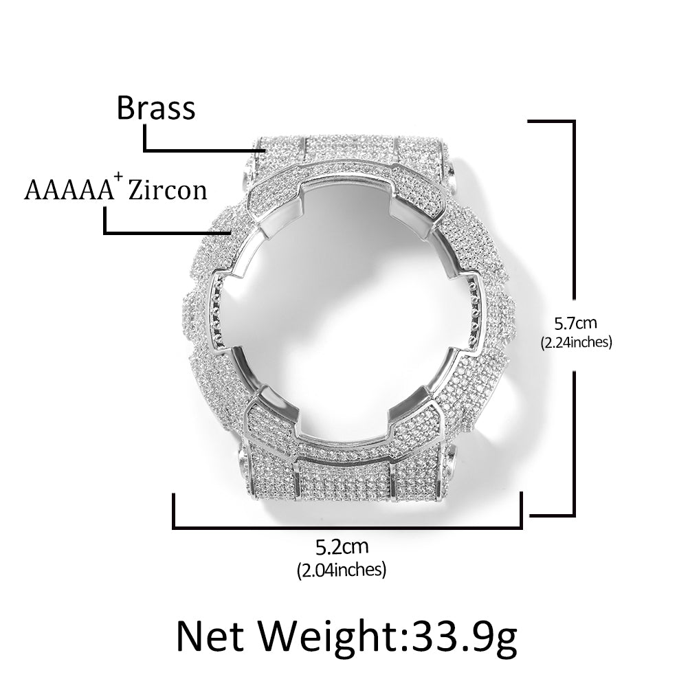 LUXIIVA® Moissanite Iced-Out Bezel — fits Casio G-SHOCK GA-110