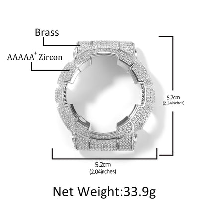 LUXIIVA® Moissanite Iced-Out Bezel — fits Casio G-SHOCK GA-110