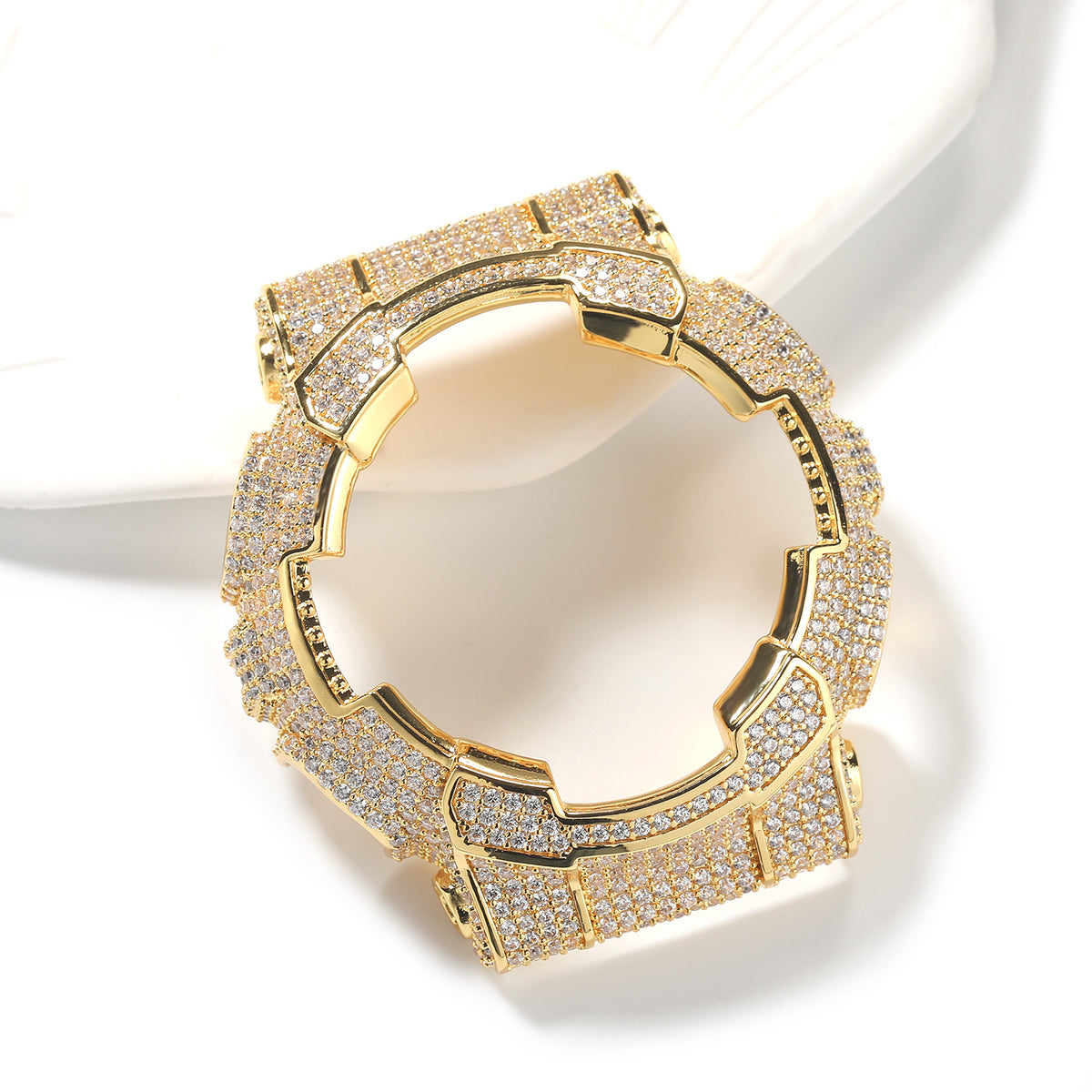 LUXIIVA® Moissanite Iced-Out Bezel — fits Casio G-SHOCK GA-110