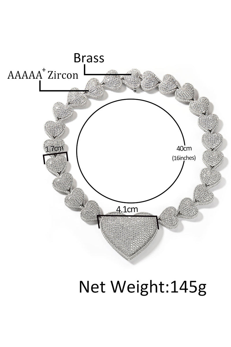LUXIIVA® BOLD HEART CHAIN(Ready to Ship)