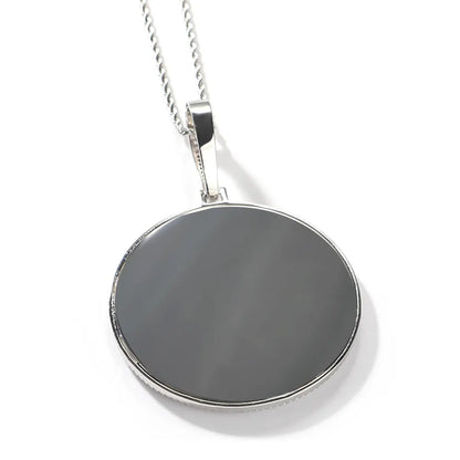 Circle Hip Hop Pendant Necklace