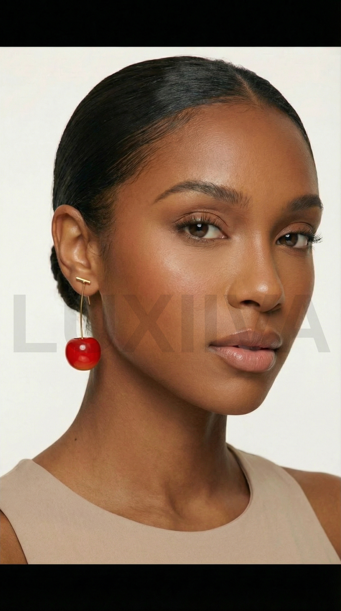 LUXIIVA® CHERRY EARRINGS(Ready to Ship)