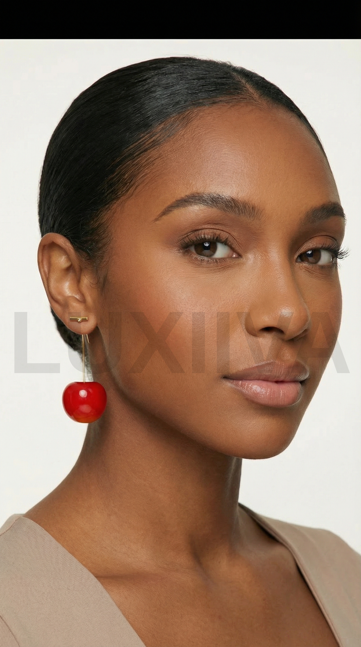 LUXIIVA® CHERRY EARRINGS(Ready to Ship)