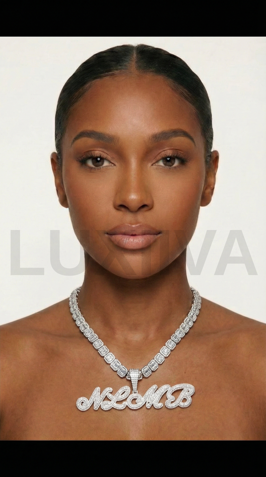 LUXIIVA® BRUSH SCRIPT CUSTOM NAME PENDANT