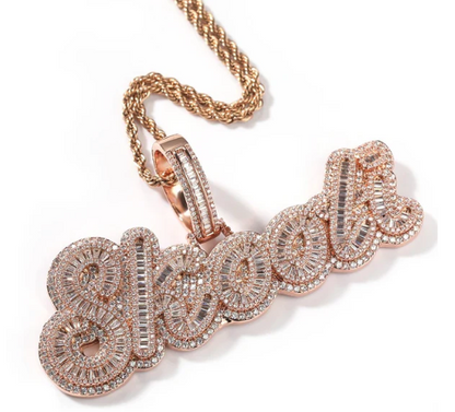 KELLY DIAMOND NAME NECKLACE