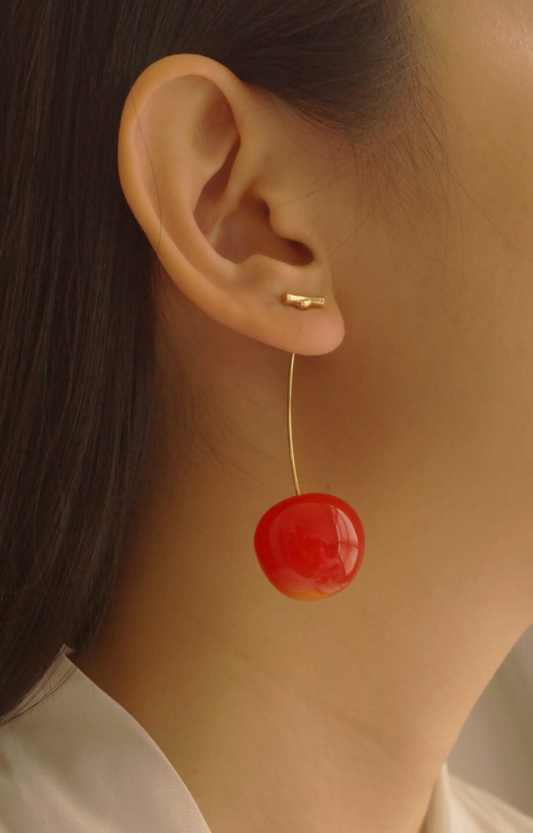 LUXIIVA® CHERRY EARRINGS(Ready to Ship)