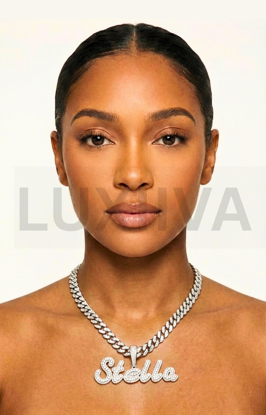 LUXIIVA® BRUSH SCRIPT CUSTOM NAME PENDANT