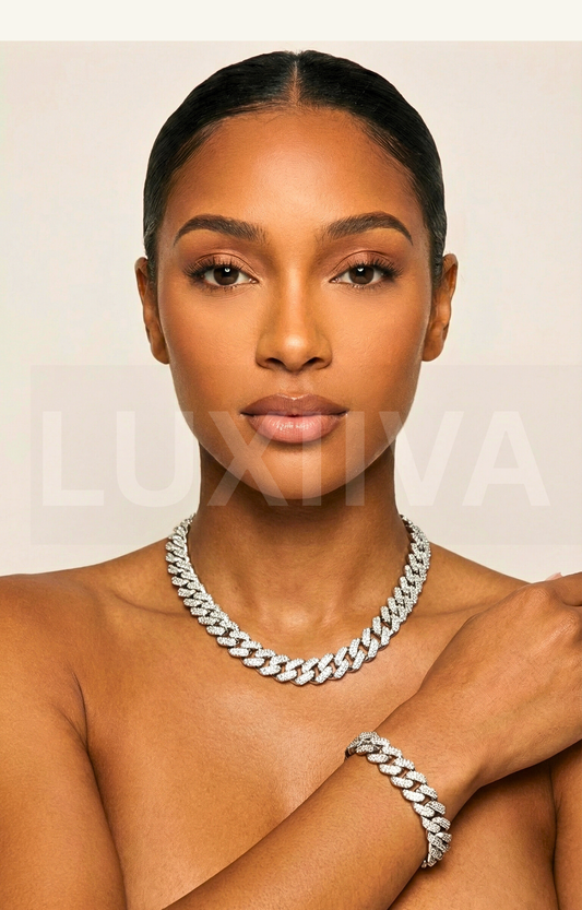 LUXIIVA® KYLIE BRACELET AND NECKLACE STACK-(Ready to Ship)