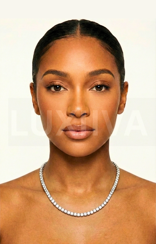 LUXIIVA® 3MM-5MM ICY TENNIS NECKLACE(Ready to Ship)
