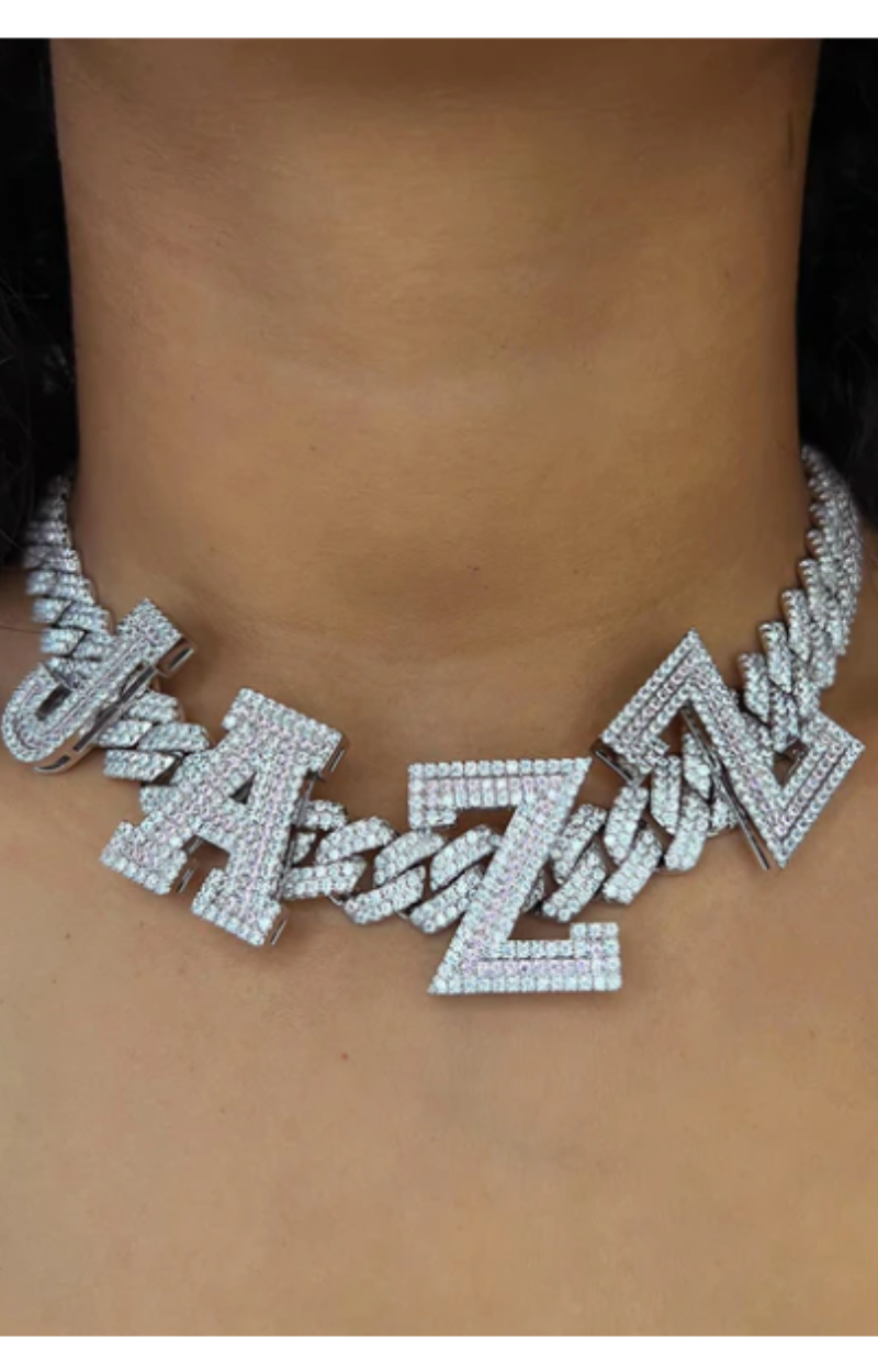LUXIIVA® SHERRY BOLD NAME  NECKLACE
