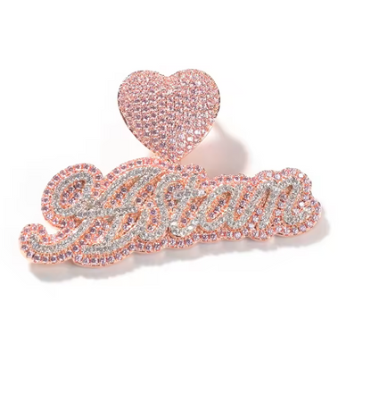 ROSIE ICEY HEART NAME NECKLACE