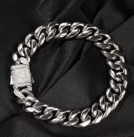 ANITA 12MM CUBAN BRACELET(Ready to Ship)