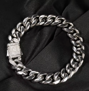 ANITA 12MM CUBAN BRACELET(Ships Same Day)