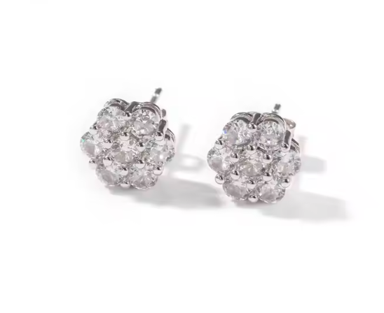 LUXIIVA® FLOWER CLUSTER VVS MOISSANITE(Ready to Ship)